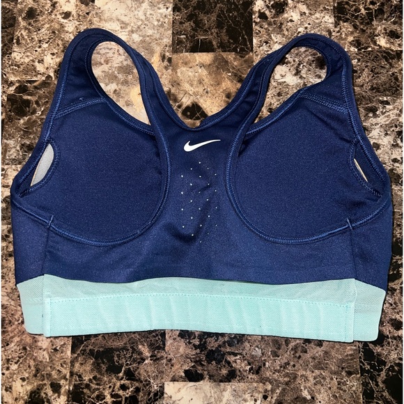 NIKE SPORT BRA SIZE X-SMALL blue and green color EUC - Picture 3 of 4
